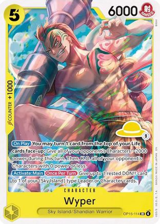 Wyper (Luffy Deck) (OP15-114) - Normal Super Rare - Set Sail Deck Set