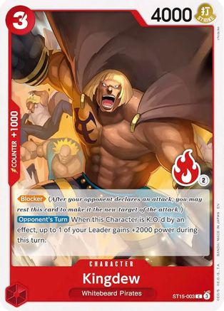 Kingdew (Ace Deck) (ST15-003) - Normal Common - Set Sail Deck Set