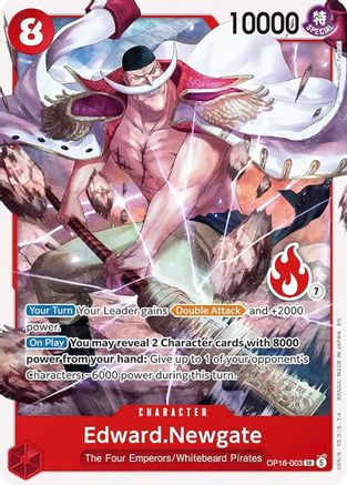 Edward.Newgate (OP16-003) (Ace Deck) (OP16-003) - Normal Super Rare - Set Sail Deck Set