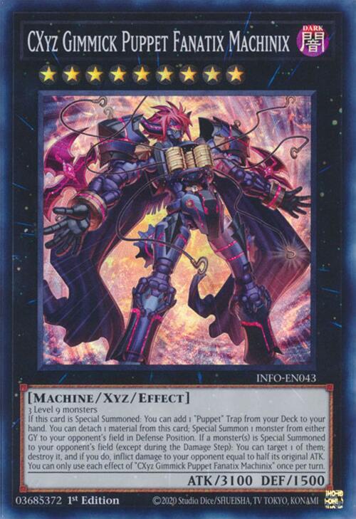 CXyz Gimmick Puppet Fanatix Machinix INFO-EN043 (The Infinite Forbidden)  - 1st Edition
