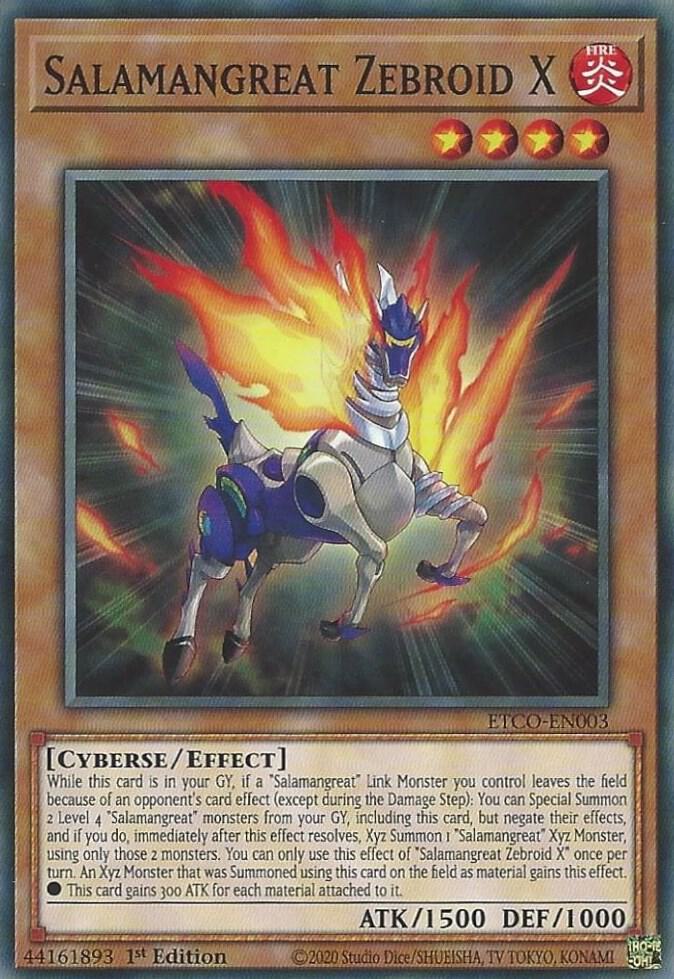 Salamangreat Zebroid X ETCO-EN003 (Eternity Code)  - 1st Edition