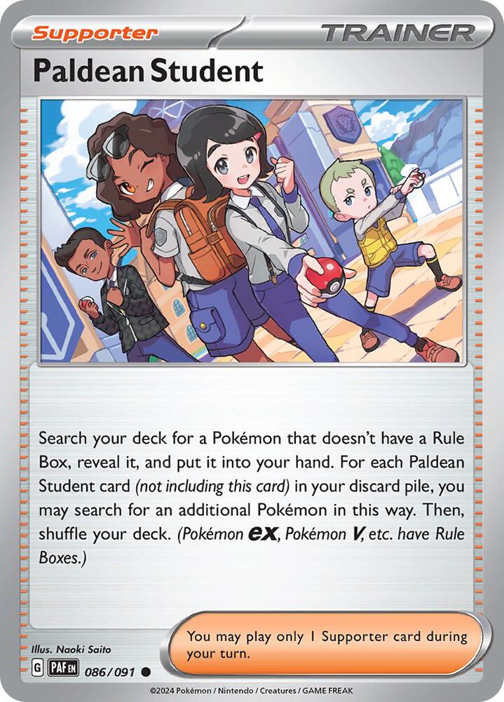 Paldean Student 086/091 (SV: Paldean Fates) 