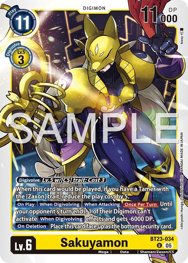 Sakuyamon BT23-034 U (Hackers' Slumber) 
