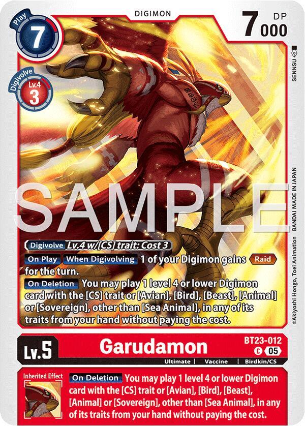 Garudamon BT23-012 C (Hackers' Slumber) 