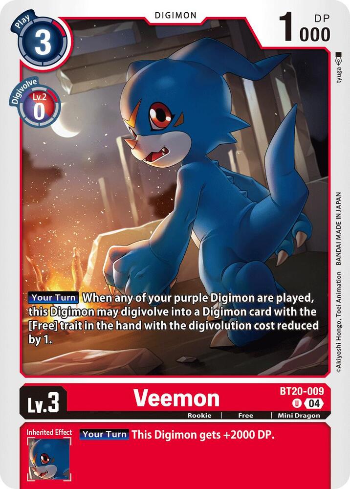 Veemon BT20-009 U (Release Special Booster 2.5) 