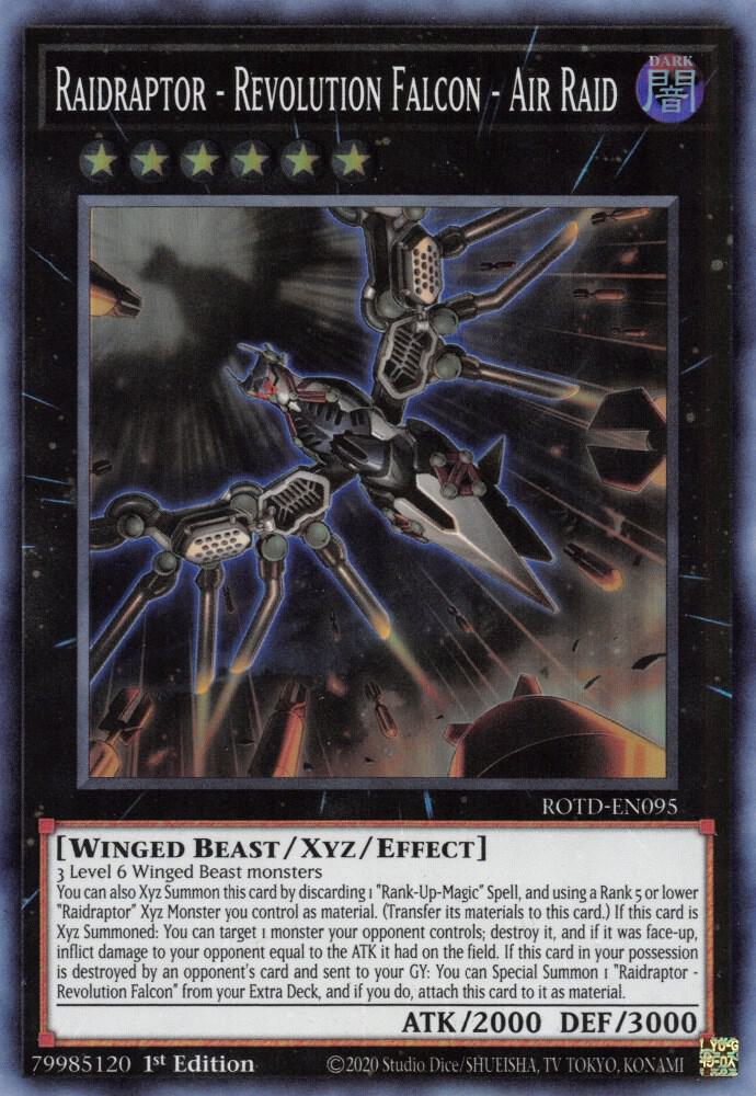 Raidraptor - Revolution Falcon - Air Raid ROTD-EN095 (Rise of the Duelist)  - 1st Edition