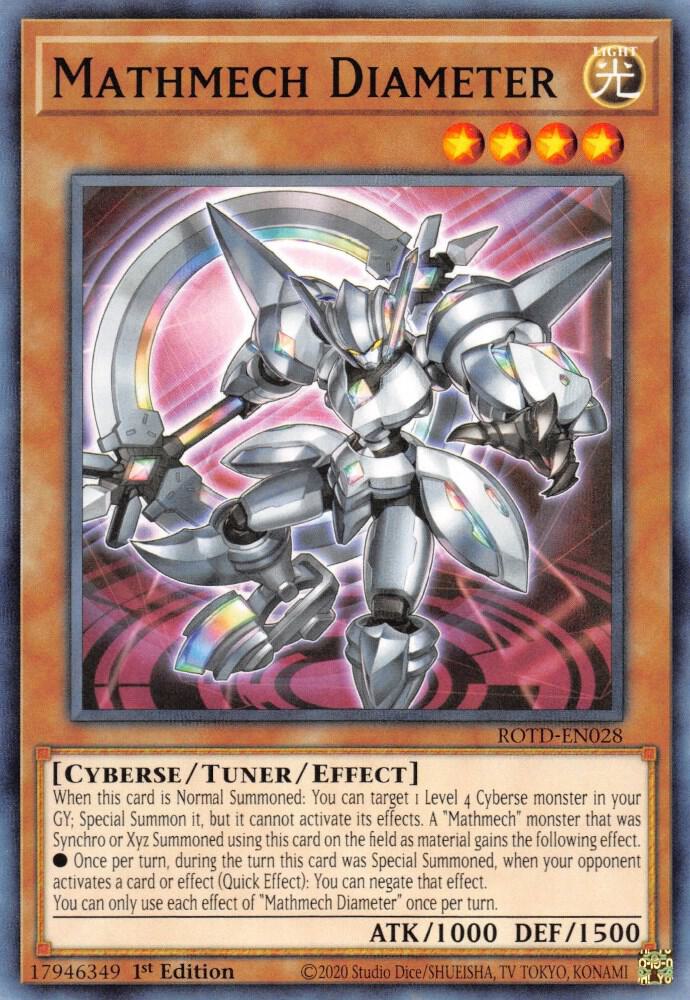 Mathmech Diameter ROTD-EN028 (Rise of the Duelist)  - 1st Edition