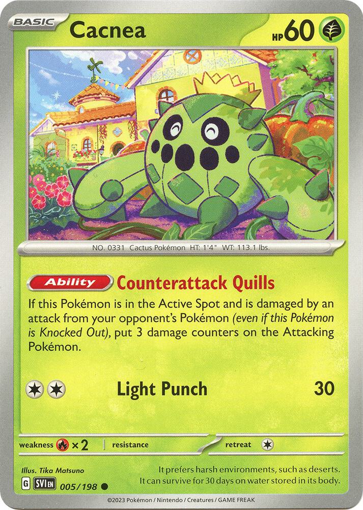 Cacnea 005/198 (SV01: Scarlet & Violet Base Set) 
