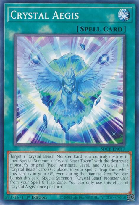 Crystal Aegis SDCB-EN017 (Structure Deck: Legend of the Crystal Beasts)  - 1st Edition