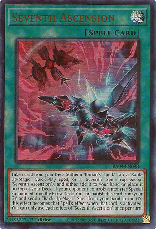 Seventh Ascension UR RA04-EN098 (Quarter Century Stampede)  - 1st Edition