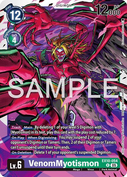 VenomMyotismon EX10-054 R (Sinister Order)  - Foil