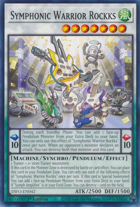 Symphonic Warrior Rockks DIFO-EN042 (Dimension Force)  - 1st Edition