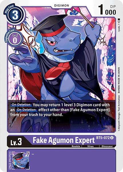 Fake Agumon Expert BT5-072 U (Battle of Omni) 