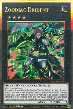 Zoodiac Drident MAGO-EN036 (Maximum Gold)  - 1st Edition