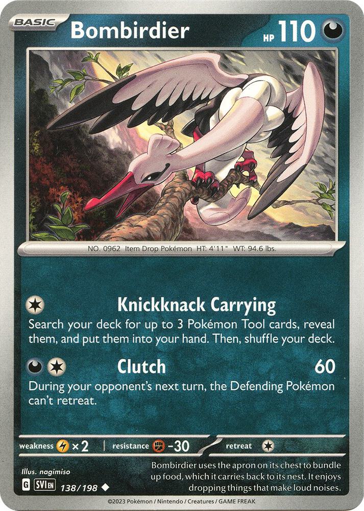 Bombirdier 138/198 (SV01: Scarlet & Violet Base Set) 