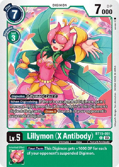 Lillymon X Antibody BT15-051 C (Exceed Apocalypse) 