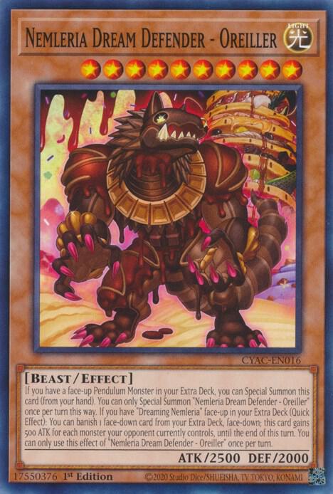 Nemleria Dream Defender - Oreiller CYAC-EN016 (Cyberstorm Access)  - 1st Edition