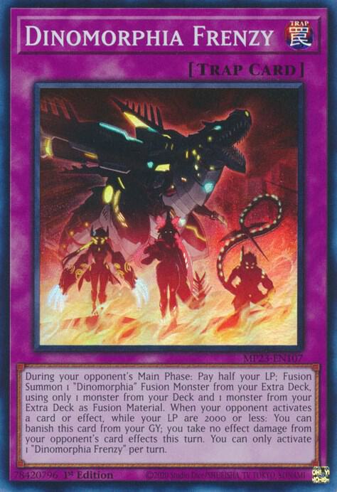 Dinomorphia Frenzy MP23-EN107 (25th Anniversary Tin: Dueling Heroes Mega Pack)  - 1st Edition
