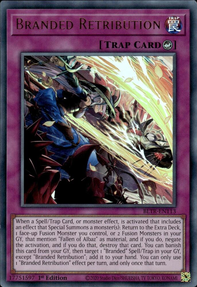 Branded Retribution BLTR-EN113 (Battles of Legend: Terminal Revenge)  - 1st Edition