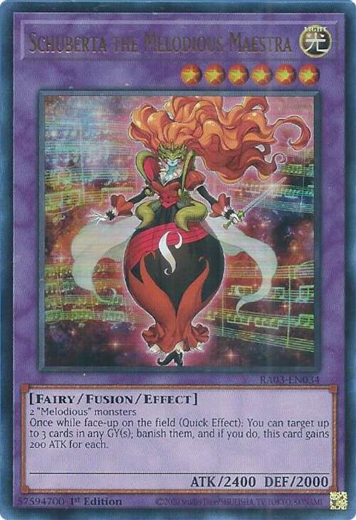 Schuberta the Melodious Maestra UR RA03-EN034 (Quarter Century Bonanza)  - 1st Edition