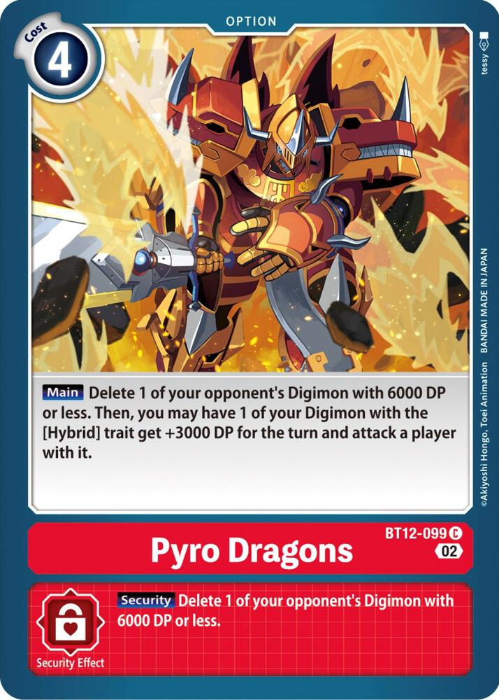 Pyro Dragons BT12-099 C (Across Time) 