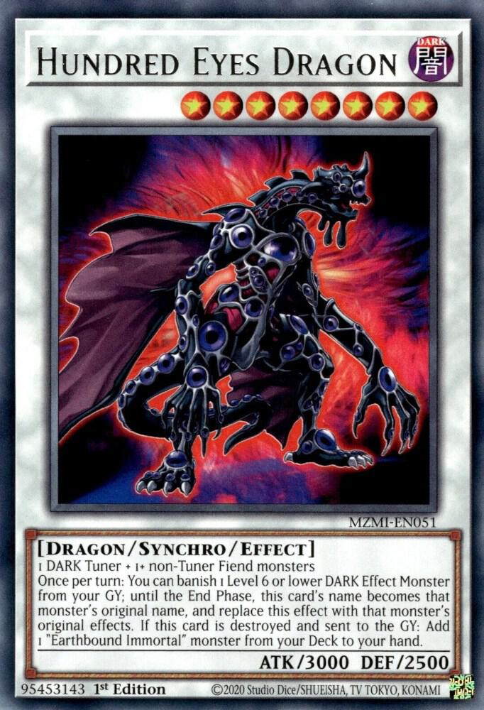 Hundred Eyes Dragon MZMI-EN051 (Maze of Millennia)  - 1st Edition