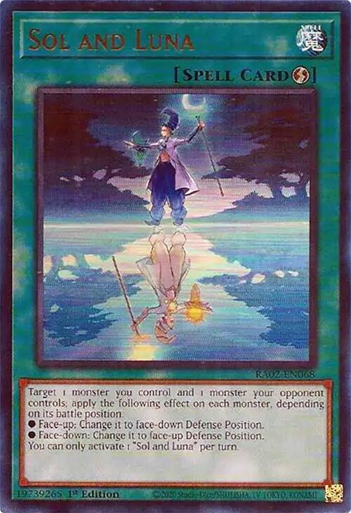 Sol and Luna UR RA02-EN068 (25th Anniversary Rarity Collection II)  - 1st Edition