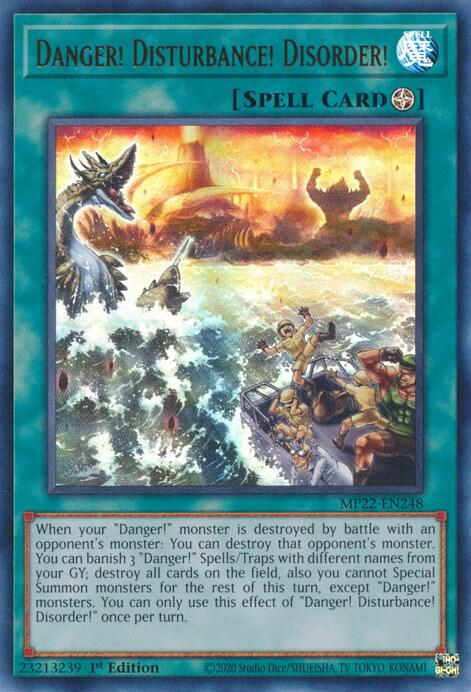Danger Disturbance Disorder MP22-EN248 (2022 Tin of the Pharaoh's Gods)  - 1st Edition