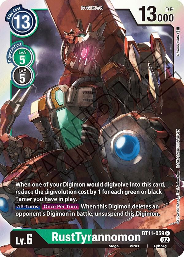 RustTyrannomon BT11-059 R (Dimensional Phase)  - Foil