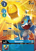 Veemon Digimon Royal Knights Card Set ST9-02 U (Starter Deck 09: Ultimate Ancient Dragon)  - Foil
