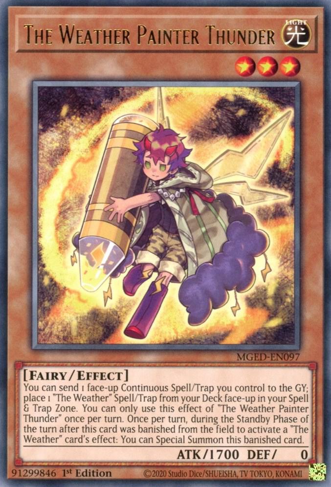The Weather Painter Thunder MGED-EN097 (Maximum Gold: El Dorado)  - 1st Edition