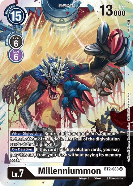Millenniummon BT2-083 SR (Release Special Booster 1.0)  - Foil