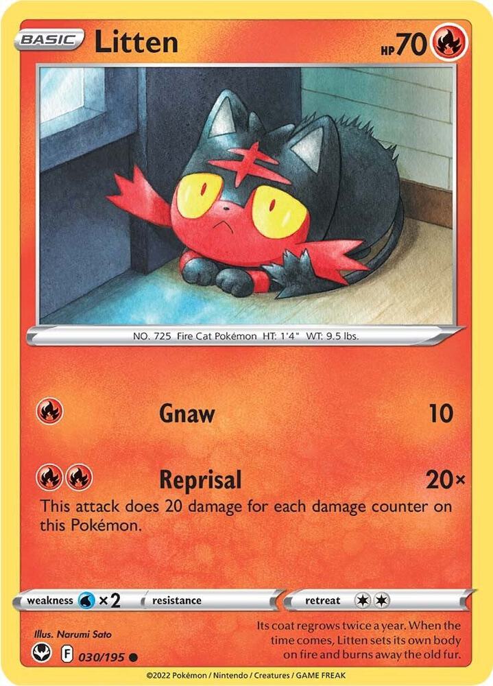 Litten 030/195 (SWSH12: Silver Tempest) 
