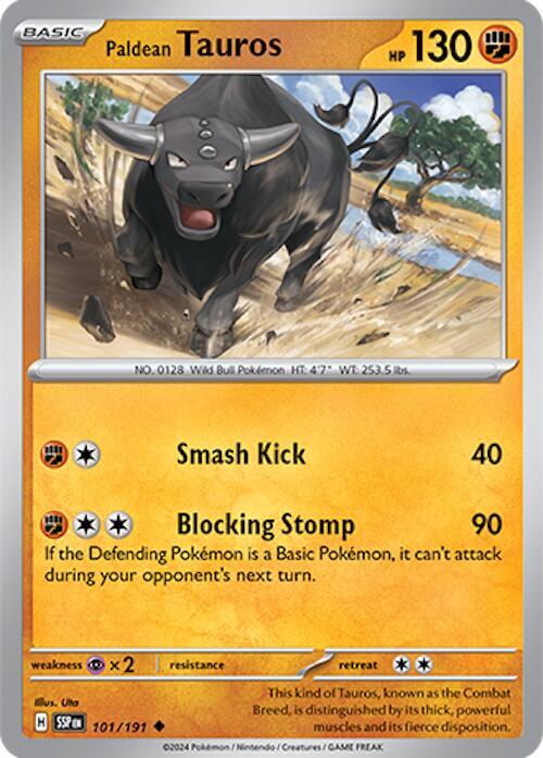 Paldean Tauros 101/191 (SV08: Surging Sparks) 