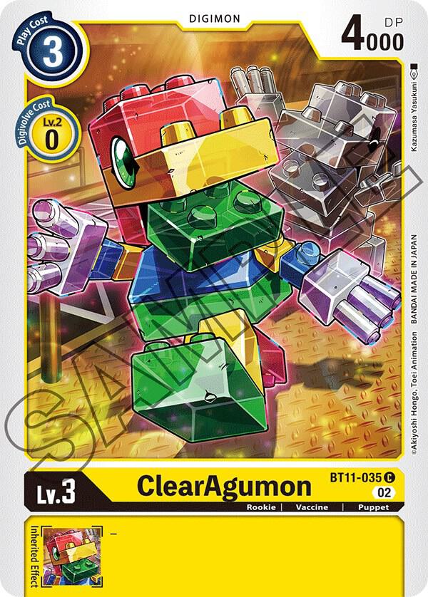 ClearAgumon BT11-035 C (Dimensional Phase) 