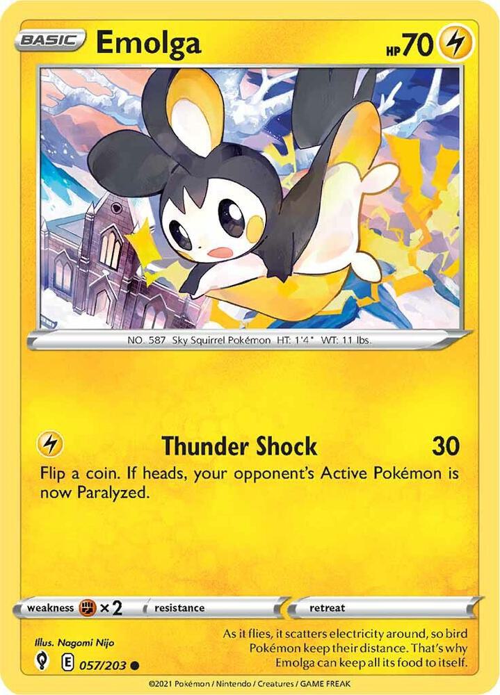Emolga 057/203 (SWSH07: Evolving Skies) 