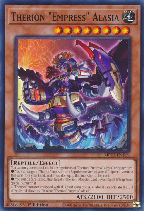 Therion Empress Alasia MP23-EN119 (25th Anniversary Tin: Dueling Heroes Mega Pack)  - 1st Edition