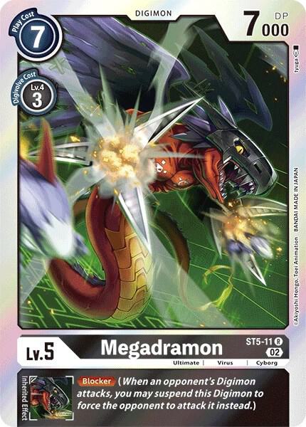 Megadramon Resurgence Booster Reprint ST5-11 R (Resurgence Booster)  - Foil