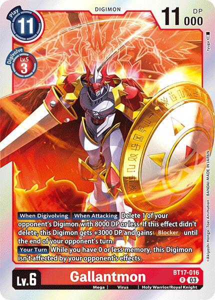 Gallantmon BT17-016 R (Secret Crisis)  - Foil