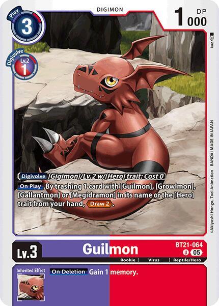 Guilmon BT21-064 U (World Convergence) 