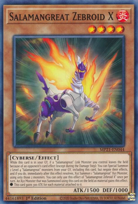 Salamangreat Zebroid X MP21-EN044 (2021 Tin of Ancient Battles)  - 1st Edition
