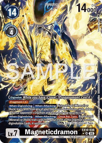 Magneticdramon Alternate Art EX10-036 SR (Sinister Order)  - Foil