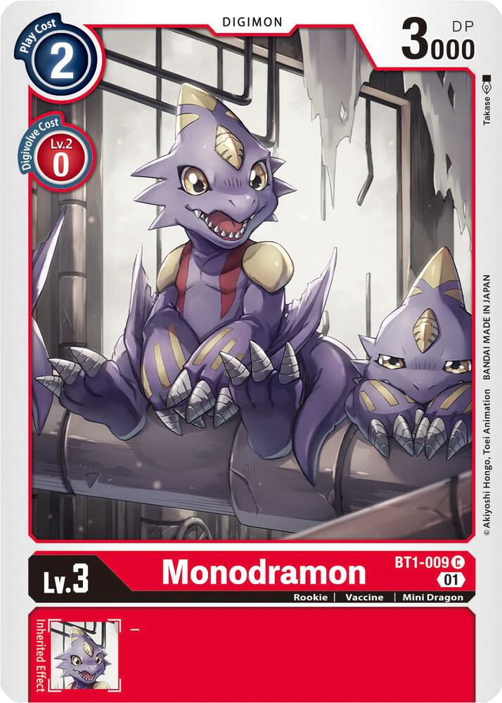 Monodramon BT1 009 Alternate Art BT1-009 C (Starter Deck 07: Gallantmon) 
