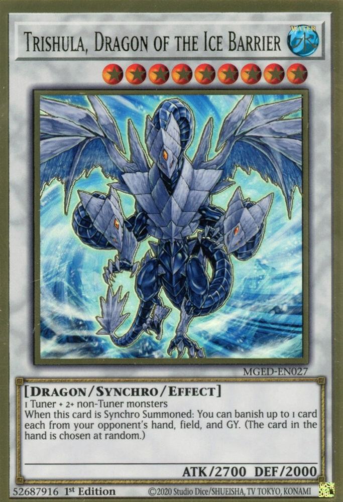 Trishula Dragon of the Ice Barrier MGED-EN027 (Maximum Gold: El Dorado)  - 1st Edition