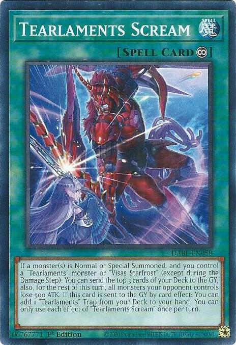 Tearlaments Scream DABL-EN058 (Darkwing Blast)  - 1st Edition