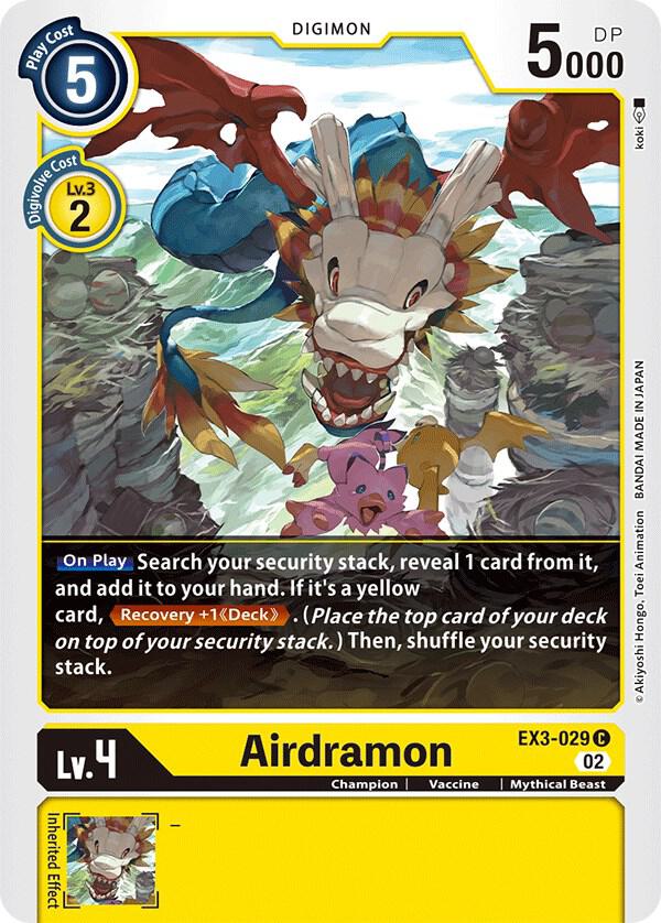 Airdramon EX3-029 C (Draconic Roar) 