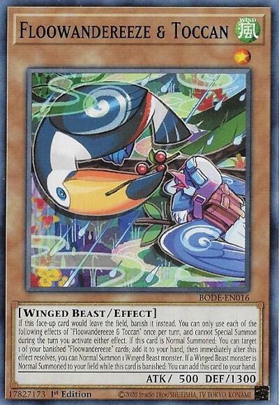 Floowandereeze and Toccan BODE-EN016 (Burst of Destiny)  - 1st Edition
