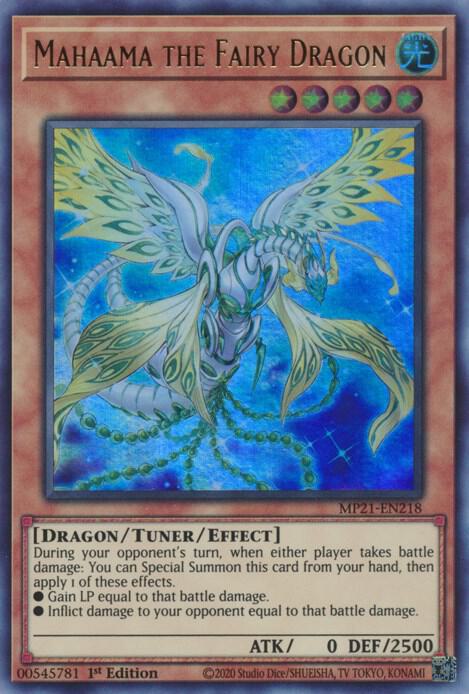 Mahaama the Fairy Dragon MP21-EN218 (2021 Tin of Ancient Battles)  - 1st Edition