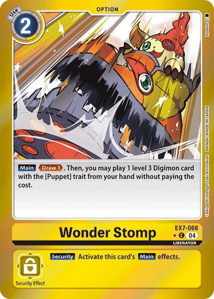 Wonder Stomp Foil EX7-068 C (Digimon LIBERATOR)  - Foil