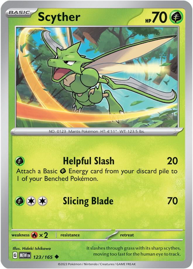 Scyther 123/165 (SV: Scarlet & Violet 151) 